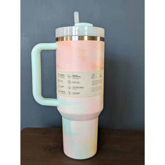 Warm Serene Brushstroke ~ STANLEY CLEAN SLATE TUMBLER 40 0Z - Picture 2 of 9